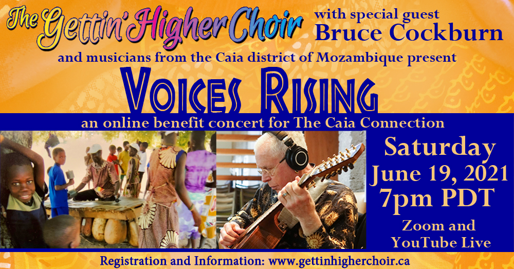 “Voices Rising” with guest Bruce Cockburn — Online Benefit Concert for Mozambique